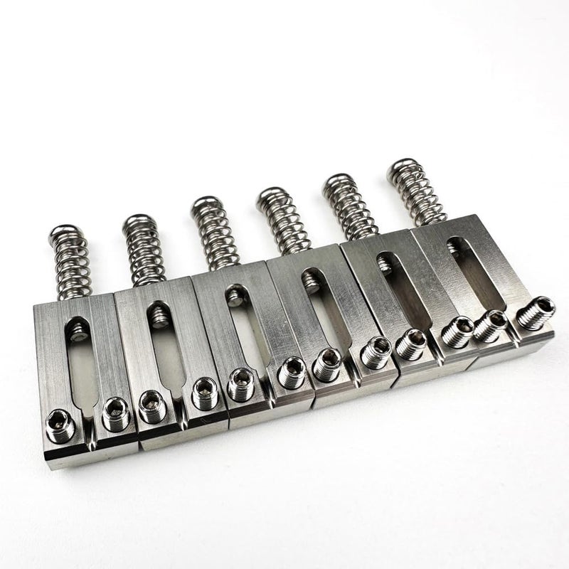 Kaynes 6PCS Guitar Bridge Saddles – Titanium Alloy Tremolo Bridges Saddle for Fender Telecaster Tele Stratocaster Strat ST TL Style Electric Guitar Replacement (10.5MM) - Image 2